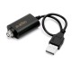 Authentic Aspire 510 USB Charger / Cable for eGo E- Battery - Black, ABS, 157mm