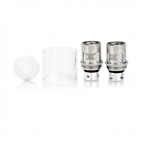 Authentic SMOKTech Smok TFV4 Mini Backup Kit - Translucent + Silver, Stainless Steel + Glass, 4mL