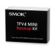 Authentic SMOKTech Smok TFV4 Mini Backup Kit - Translucent + Silver, Stainless Steel + Glass, 4mL
