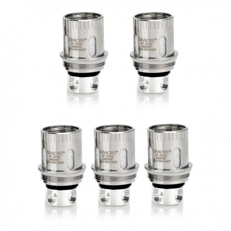 Authentic SmokTech Micro CLP2 Fused Clapton Dual Core Coil Head - Silver, Stainless Steel, 0.3 Ohm (30~60W) (5 PCS)