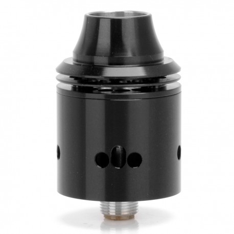 Authentic Wismec Indestructible RDA Rebuildable Dripping Atomizer - Black, Stainless Steel, 22mm Diameter