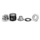 Authentic Wismec Indestructible RDA Rebuildable Dripping Atomizer - Black, Stainless Steel, 22mm Diameter