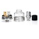 Authentic Oumier Monkey King RDA Rebuildable Dripping Atomizer - Silver, 316 Stainless Steel + Glass, 22mm Diameter