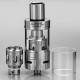 Authentic Horizon Arctic V8 Mini Sub Ohm Tank Clearomizer - Silver, Stainless Steel + Glass, 3mL, 0.3 ohm, 22mm Diameter