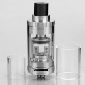 Authentic Augvape Alleria RTA Rebuildable Tank Atomizer - Silver, Stainless Steel + Glass, 3.0mL, 23mm Diameter