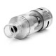 Authentic CoilART Online Tank Sub Ohm Clearomizer - Silver, Stainless Steel + Pyrex Glass, 3mL, 0.5 Ohm, 22mm Diameter