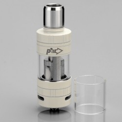 Authentic Pioneer4you iPV Pure X2 Coil Less Sub Ohm Tank - White, Stainless Steel + Glass, 3.5mL, 0.05 ohm, 24mm Diameter