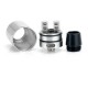 Authentic GeekVape Tsunami RDA Rebuildable Dripping Atomizer - Silver, Stainless Steel, 22mm Diameter