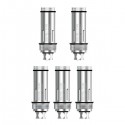 Authentic Aspire 316 Stainless Steel TC Coil Heads for Cleito Tank K4 Starter Kit -Silver, 0.4 ohm (55~65W / 450~530'F) (5 PCS)