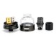 Authentic Oumier Monkey King RDA Rebuildable Dripping Atomizer - Black, 316 Stainless Steel + Glass, 22mm Diameter