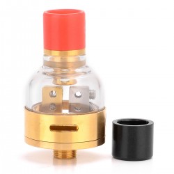 Authentic Oumier Monkey King RDA Rebuildable Dripping Atomizer - Golden, 316 Stainless Steel + Glass, 22mm Diameter