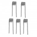 Authentic ADVKEN Quad Twisted 26 AWG x 4 Pre-Coiled Wires for Rebuildable Atomizers - Silver (5 PCS)