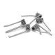 Authentic ADVKEN Clapton 24 x 28 AWG Pre-Coiled Wires for Rebuildable Atomizers - Silver (5 PCS)