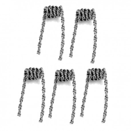 Authentic ADVKEN Hive 26 AWG x 2 / 26 AWG x 2 Pre-Coiled Wires for Rebuildable Atomizers - Silver (5 PCS)