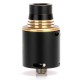 Authentic ADVKEN Mad Hatter Mini RDA Rebuildable Dripping Atomizer - Black, Stainless Steel, 22mm Diameter