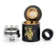 Authentic ADVKEN Mad Hatter Mini RDA Rebuildable Dripping Atomizer - Black, Stainless Steel, 22mm Diameter