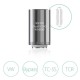 Authentic Eleaf Lyche Dual Coil Head - Silver, 316 Stainless Steel, 0.25 Ohm (5 PCS)