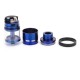 Authentic HCigar Fodi RDTA Rebuildable Dripping Tank Atomizer - Blue, 316 Stainless Steel + Glass, 2.5mL, 22mm Diameter