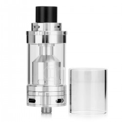 Authentic Vaporesso Gemini Mega RTA Rebuildable Dripping Atomizer - Silver, Stainless Steel, 4.0ml, 25mm Diameter