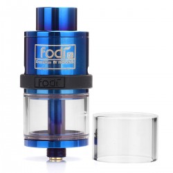 Authentic Har Fodi V2 RDTA Rebuildable Dripping Tank Atomizer - Blue, Stainless Steel, 2.5ml, 22mm Diameter