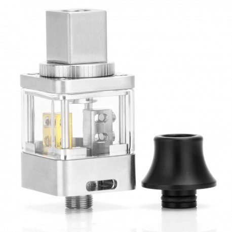 Authentic OUMIER Demon Tower RDA Rebuildable Dripping Atomizer - Silver, Stainless Steel, 22mm Diameter