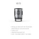 [Ships from Bonded Warehouse] Authentic SMOK V8-T6 Coil Head for TFV8 CLOUD BEAST Tank - Silver, SS, 0.2 Ohm (3 PCS)