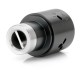 Authentic Uwell Rafale X RDA Rebuildable Dripping Atomizer - Black, Stainless Steel, 24mm Diameter