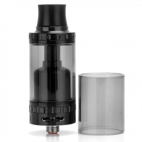 Authentic AUGvape Merlin RTA Rebuildable Tank Atomizer - Black, Stainless Steel, 4ml, 23mm Diameter