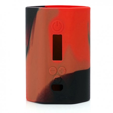 Authentic Vapesoon Protective Silicone Case Sleeve for Eleaf iStick 200W TC VW Box Mod - Black + Red