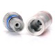 Pre-order Authentic Fortuna RTA Atomizer w/ Color Fading Technology - Silver, Stainless Steel, 4.8ml, 22mm Diameter