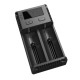 Authentic Nitecore NEW I2 Dual-Slot Li-ion Battery Charger - Black, UK Plug