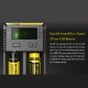 Authentic Nitecore NEW I2 Dual-Slot Li-ion Battery Charger - Black, UK Plug