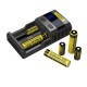 [Ships from Bonded Warehouse] Authentic Nitecore SC2 Superb 2-Slot Battery Charger for E-s - Black, EU Plug