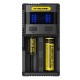 [Ships from Bonded Warehouse] Authentic Nitecore SC2 Superb 2-Slot Battery Charger for E-s - Black, EU Plug