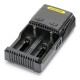 Authentic Nitecore SC2 Superb 2-Slot Battery Charger for E-cigarettes - Black, US Plug