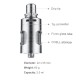 Authentic Vaporesso Guardian cCELL Tank Atomizer for Target Mini - Silver, Stainless Steel, 2ml, 22mm Diameter
