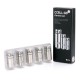 Authentic Vaporesso cCELL Coil Head for Guardian Tank / Target Mini Kit - Silver, Stainless Steel, 0.5 Ohm (5 PCS)