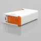 Authentic SMOKTech SMOK H-Priv TC VW Box Mod + Micro TFV4 Kit - White + Orange, 6~220W, 2 x 18650, 2.5 / 3ml