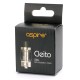Authentic Aspire Cleito Atomizer Replacement Pyrex Glass Tube - Transparent, 5ml, 22mm Diameter