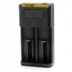 Authentic Nitecore NEW I2 Dual-Slot Li-ion Battery Charger - Black, US Plug