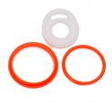 Authentic Vapesoon Replacement Rubber Sealing O-Ring for SMOK TFV8 Cloud Beast Atomizer - Orange + White (3 PCS)