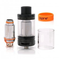 Authentic Aspire Cleito 120 Sub Ohm Tank Clearomizer - Black, Stainless Steel, 4ml, 25mm Diameter