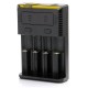 [Ships from Bonded Warehouse] Authentic NITECORE Intellicharger I4 New Version Universal Smart Charger - Black, US Plug