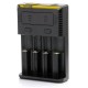 [Ships from Bonded Warehouse] Authentic NITECORE Intellicharger I4 New Version Universal Smart Charger - Black, EU Plug