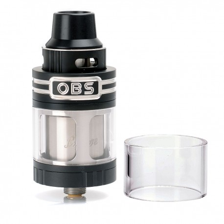 Authentic OBS Engine RTA Rebuildable Tank Atomizer - Black, Stainless Steel, 5.2ml, 25mm Diameter