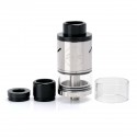 Authentic CoilART Azeroth RDTA Rebuildable Dripping Tank Atomizer - Silver, Stainless Steel, 4ml, 24mm Diameter