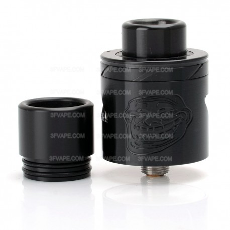 Authentic WOTOFO the Troll RDA V2 25 Rebuildable Dripping Atomizer - Black, Stainless Steel, 25mm Diameter