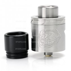 Authentic WOTOFO the Troll RDA V2 25 Rebuildable Dripping Atomizer - Silver, Stainless Steel, 25mm Diameter