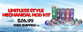 Limitless style mechanical mod - 3FVAPE