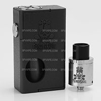 FrankenSkull Style Mechanical Mod + Bottom Feeder RDA Kit